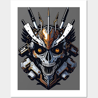 Mecha Skull S02 D43 Posters and Art